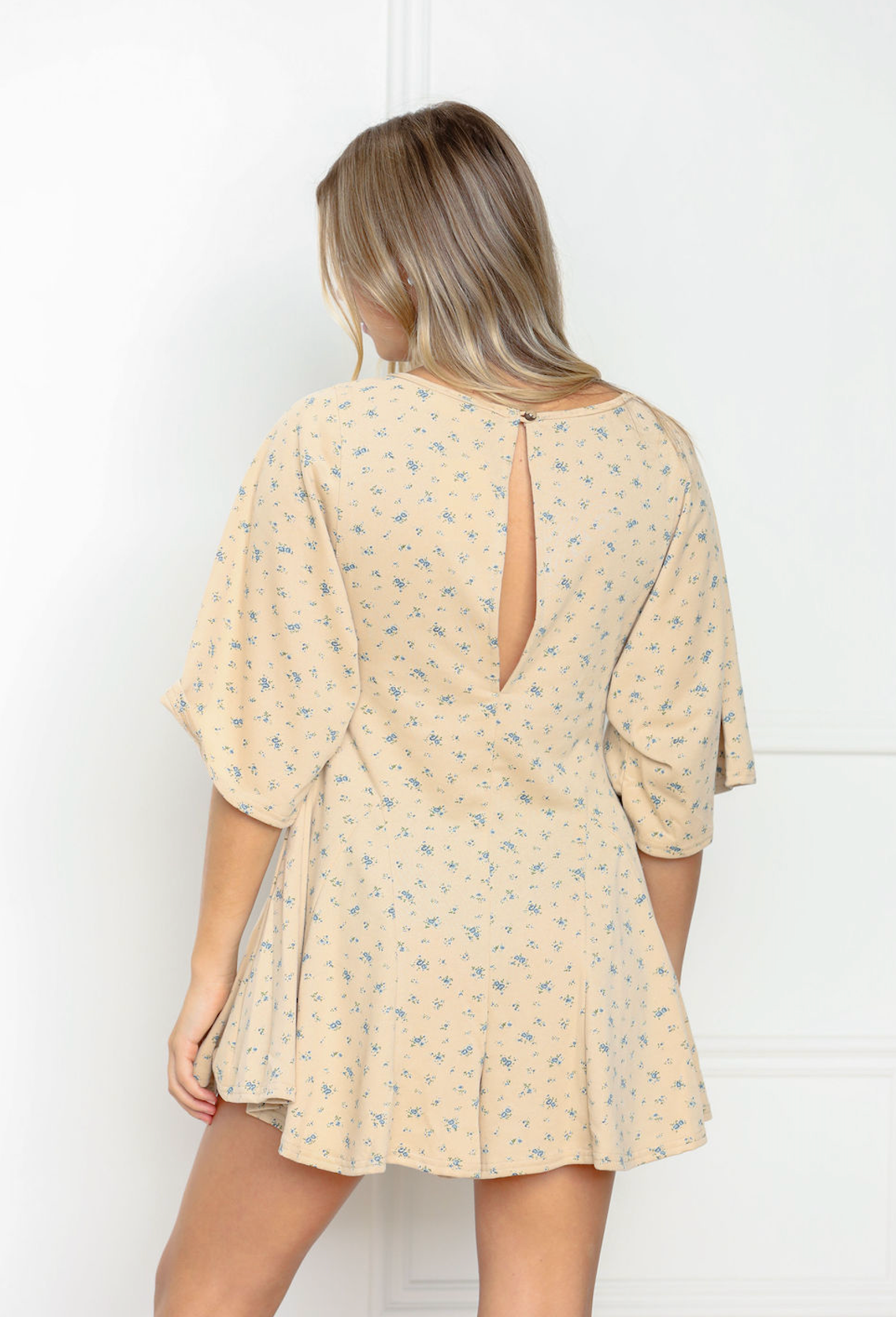 Floral Terry Cloth Romper