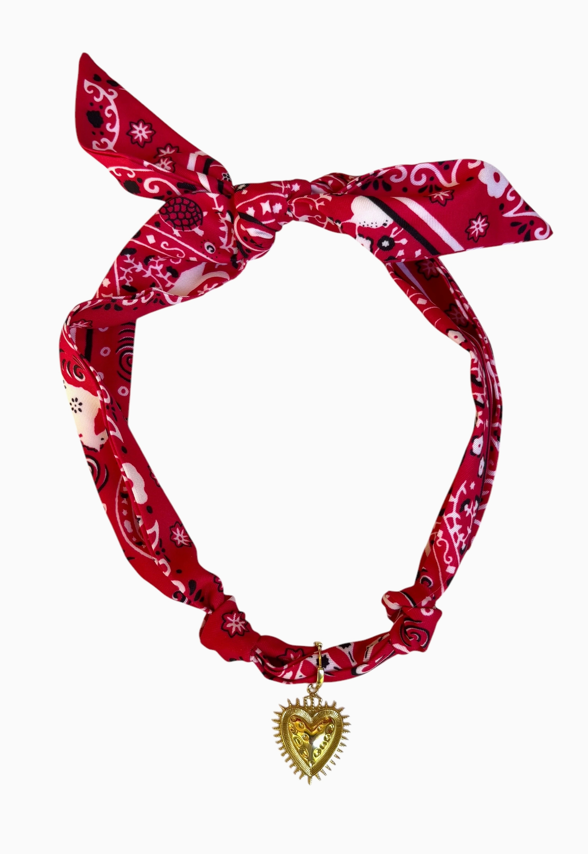 Cheyenne Heart Bandana Scarf Necklace