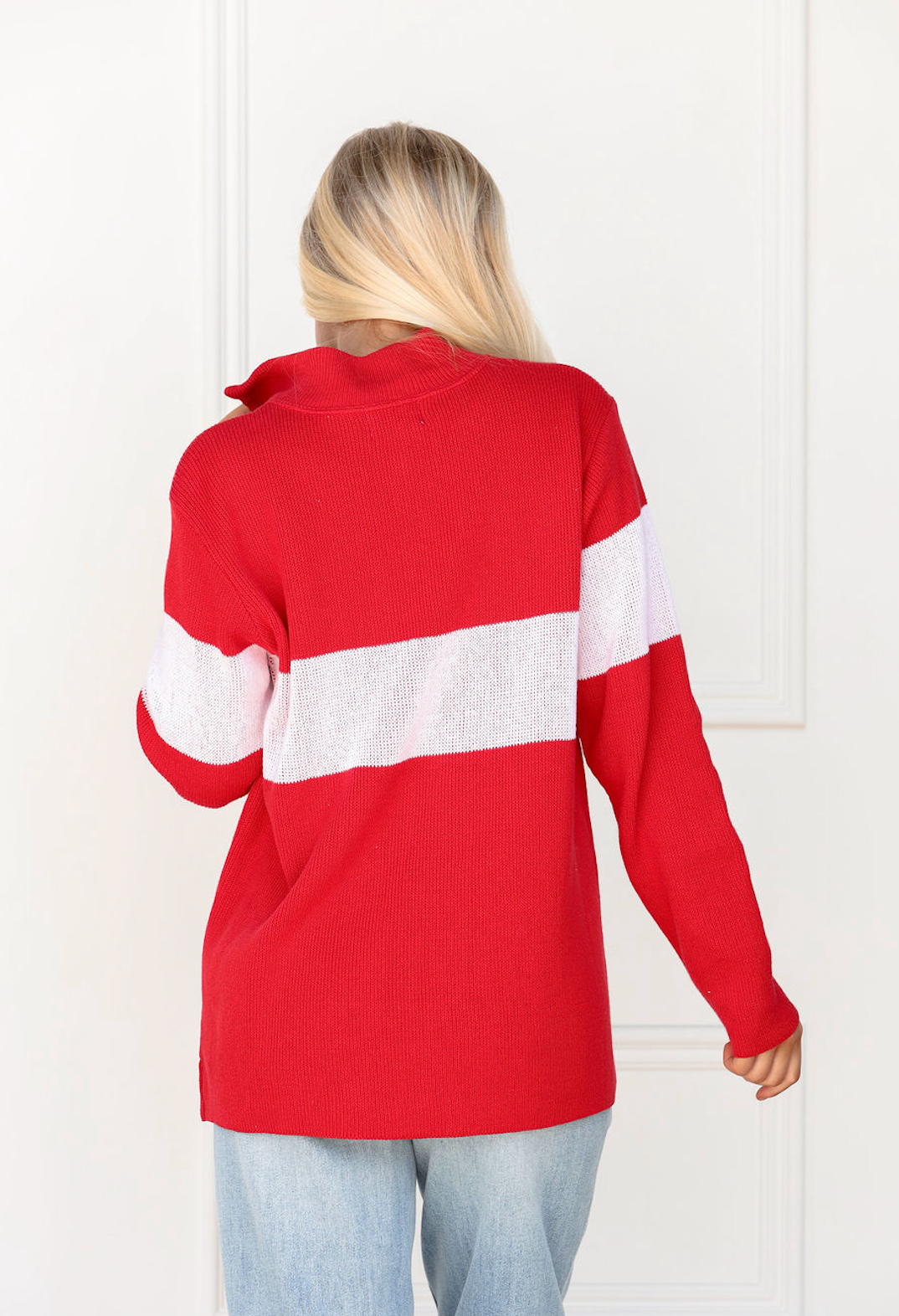 Go Team Quarter Zip Sweater