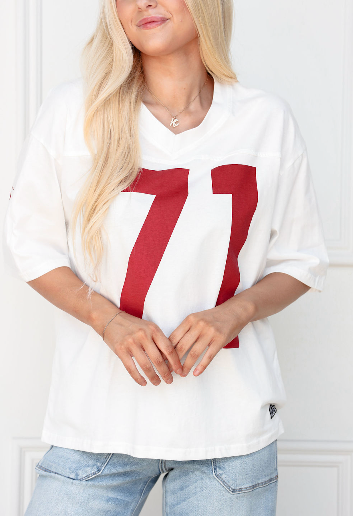 Razorbacks Oversized Football T-shirt
