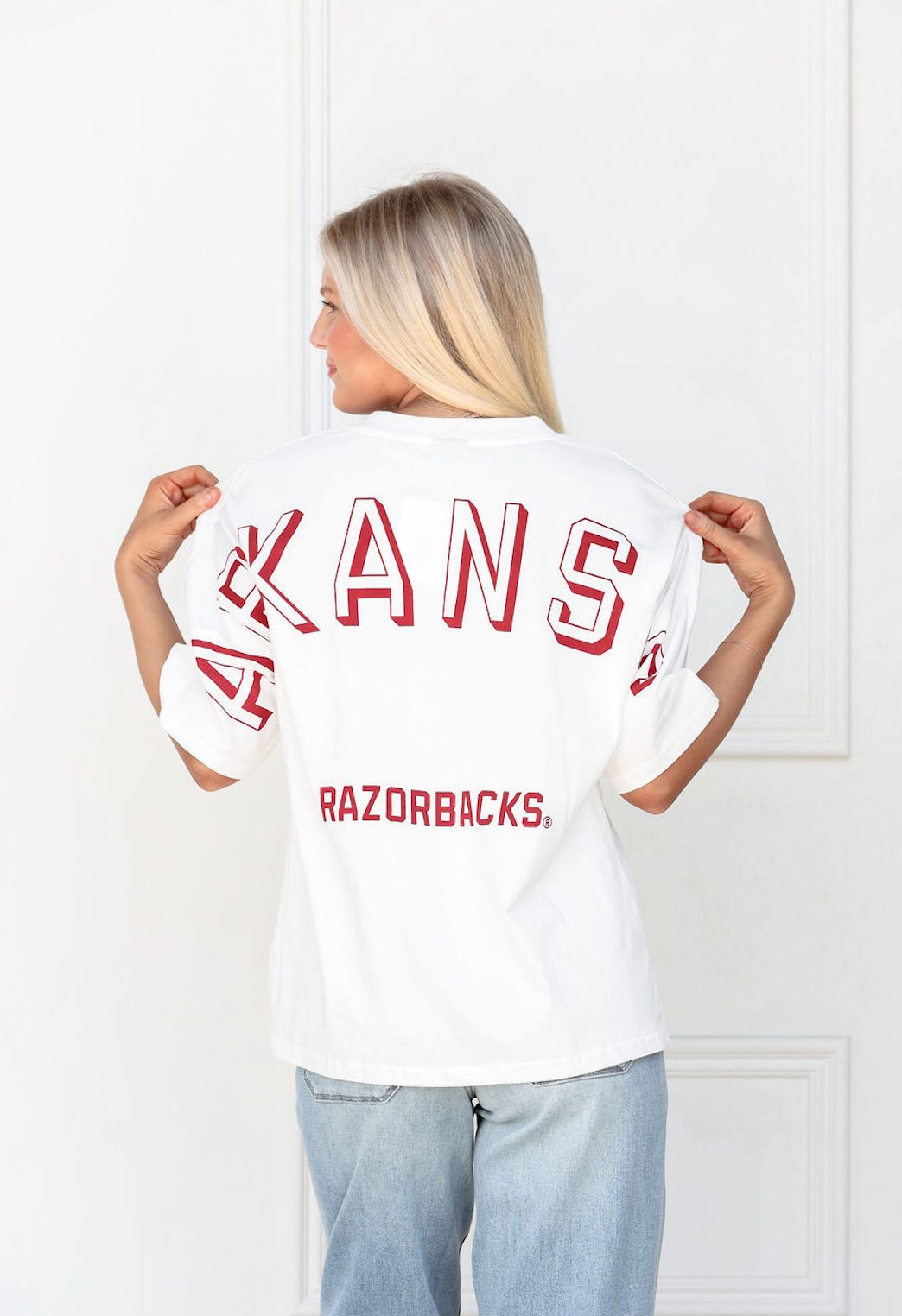 Razorbacks Oversized Football T-shirt