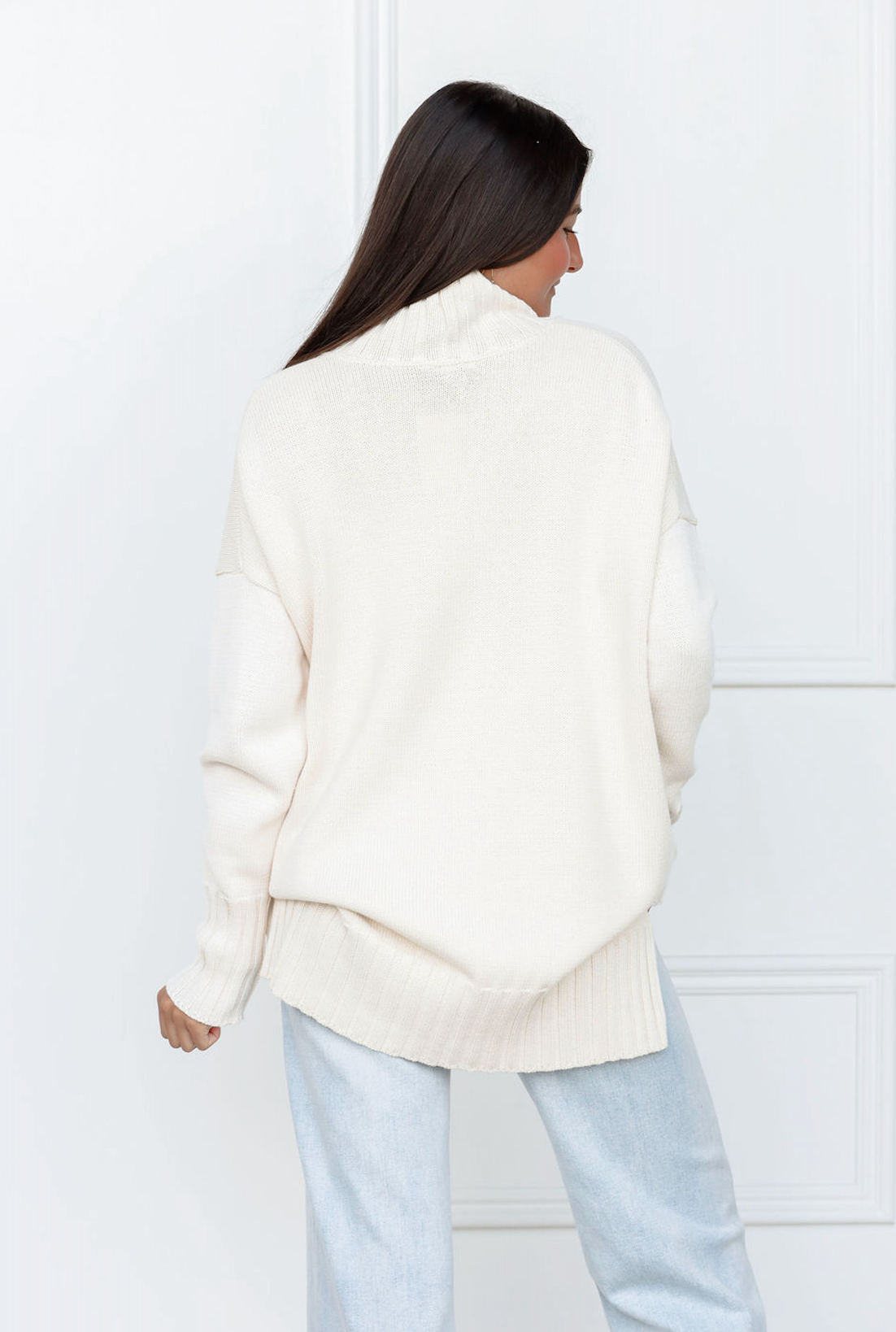 Arkansas Embossed Turtleneck Sweater
