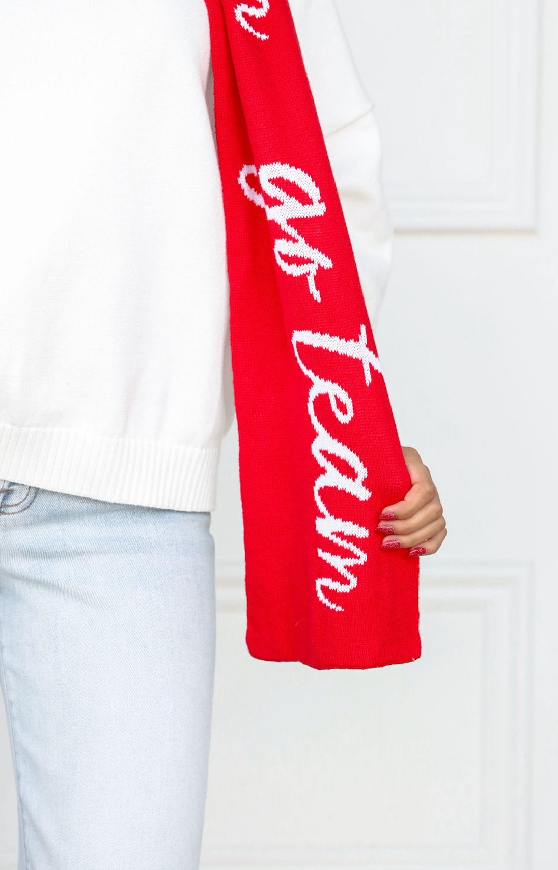 Go Team Script Knit Scarf