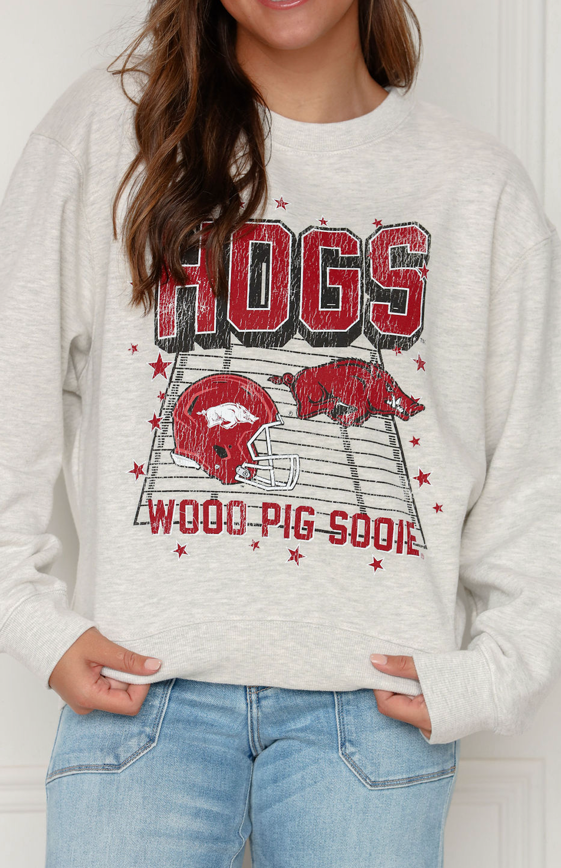 Hogs Old School Crewneck Sweatshirt