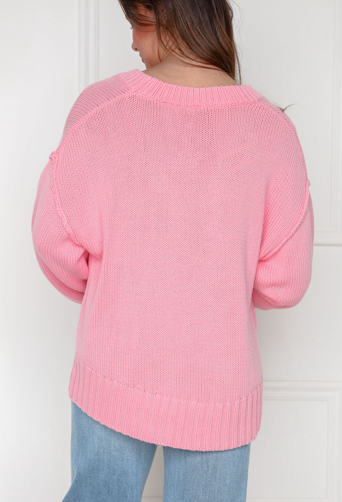 Scoop Neck Sweater Pink