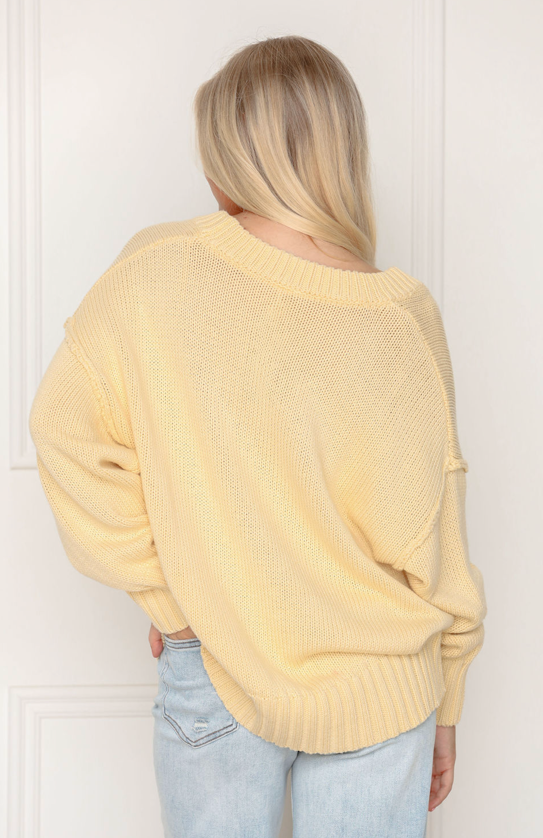 Scoop Neck Sweater Lemon