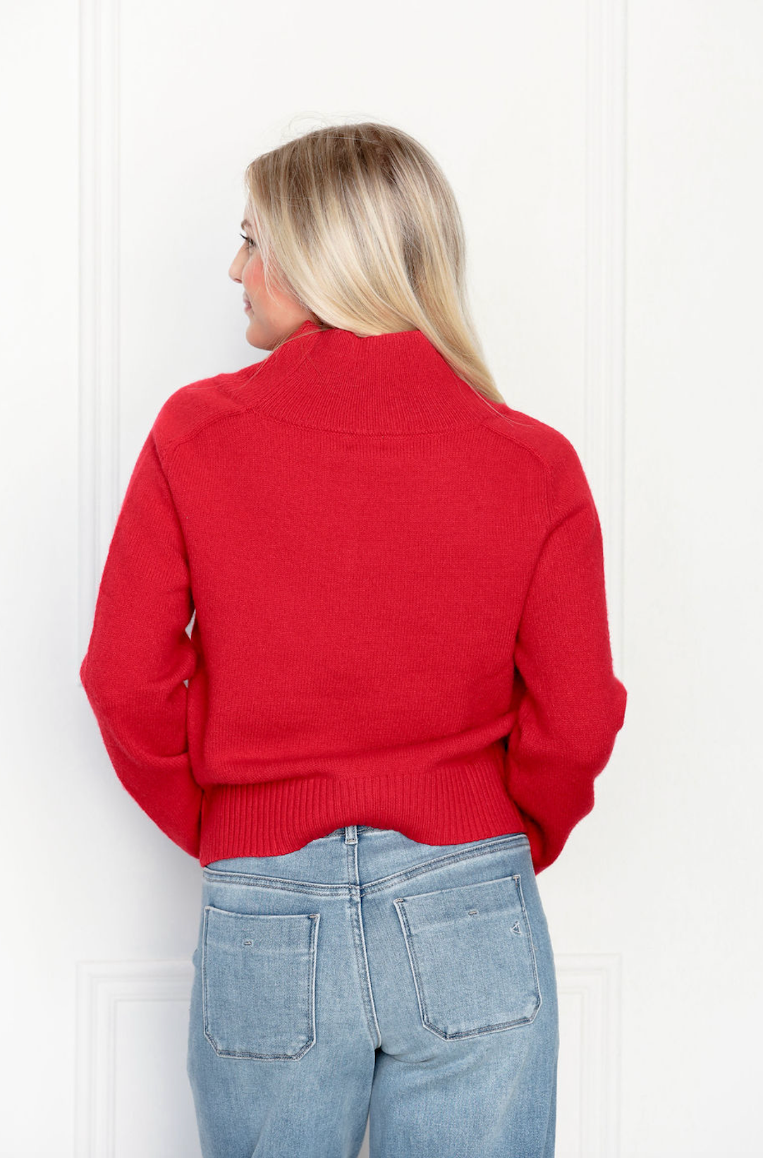 Red Turtleneck Sweater
