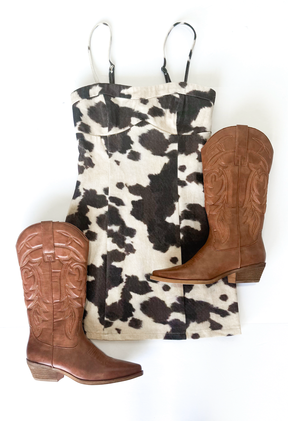 Cow Print Mini Dress