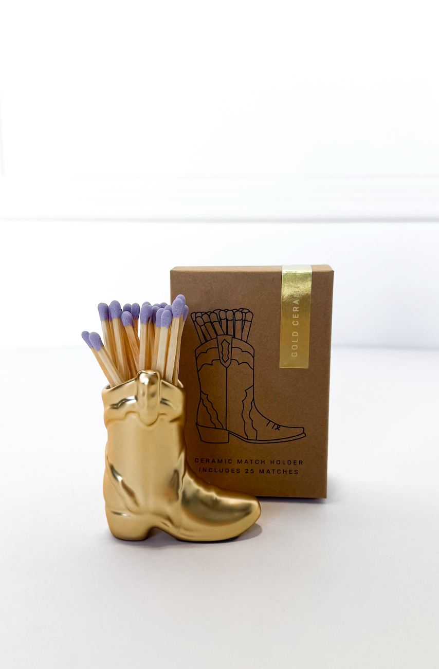 Gold Metallic Boot Matches