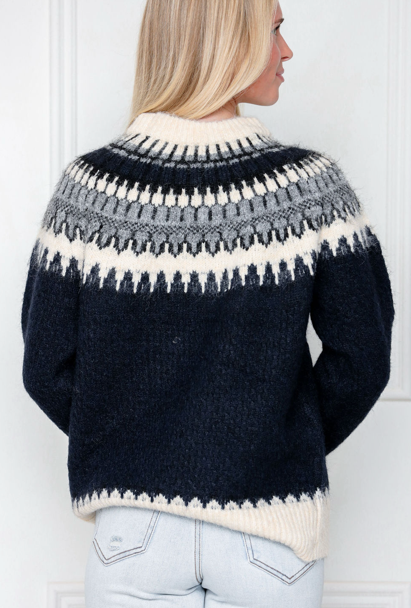 Navy Fair Isle Sweater