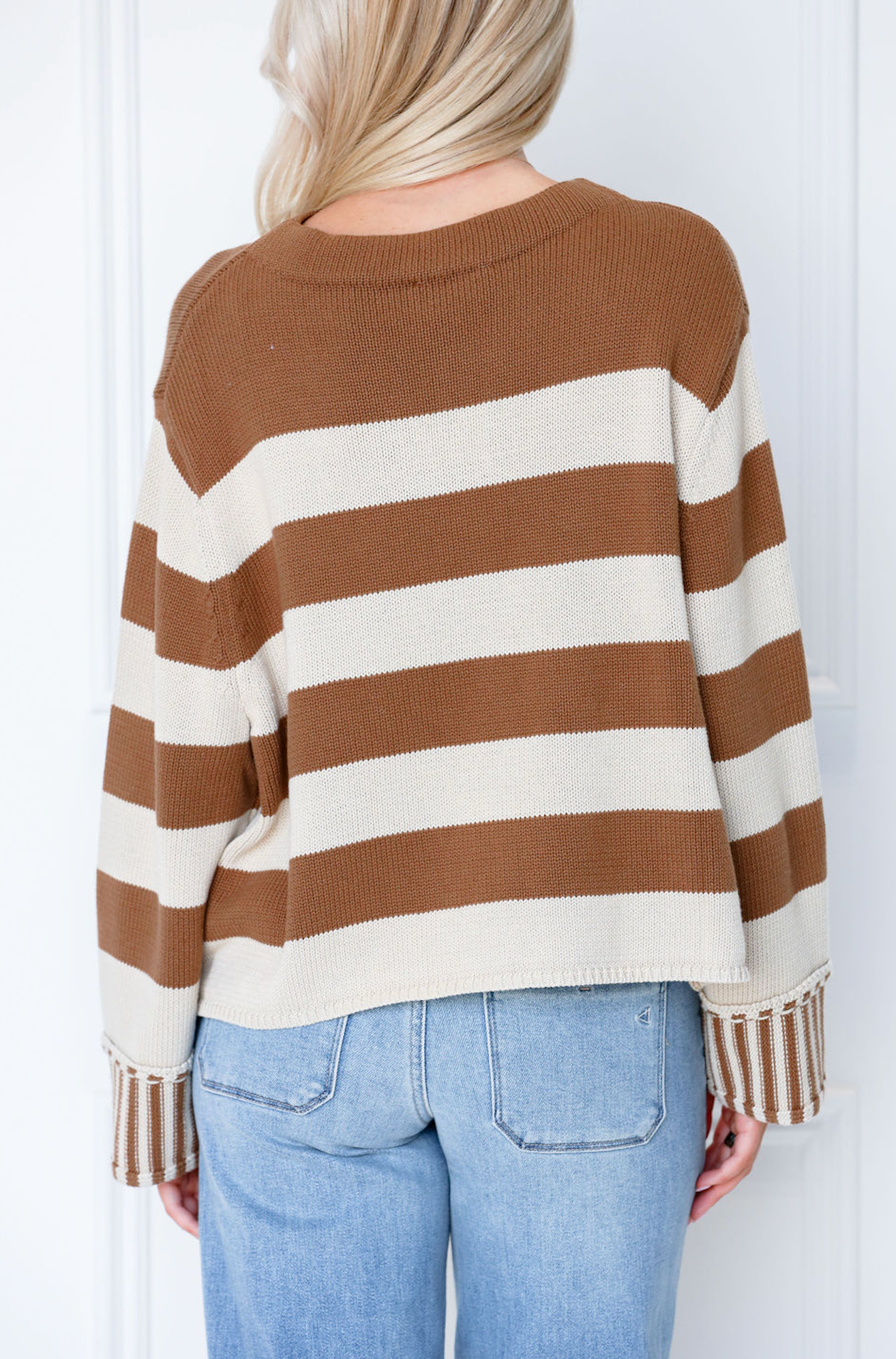 Camel Stripe Sweater