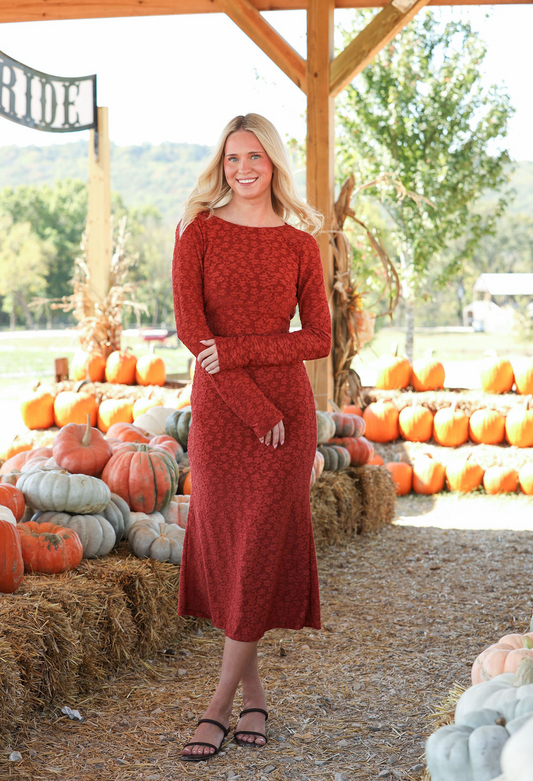Cecelia Rust Maxi Dress