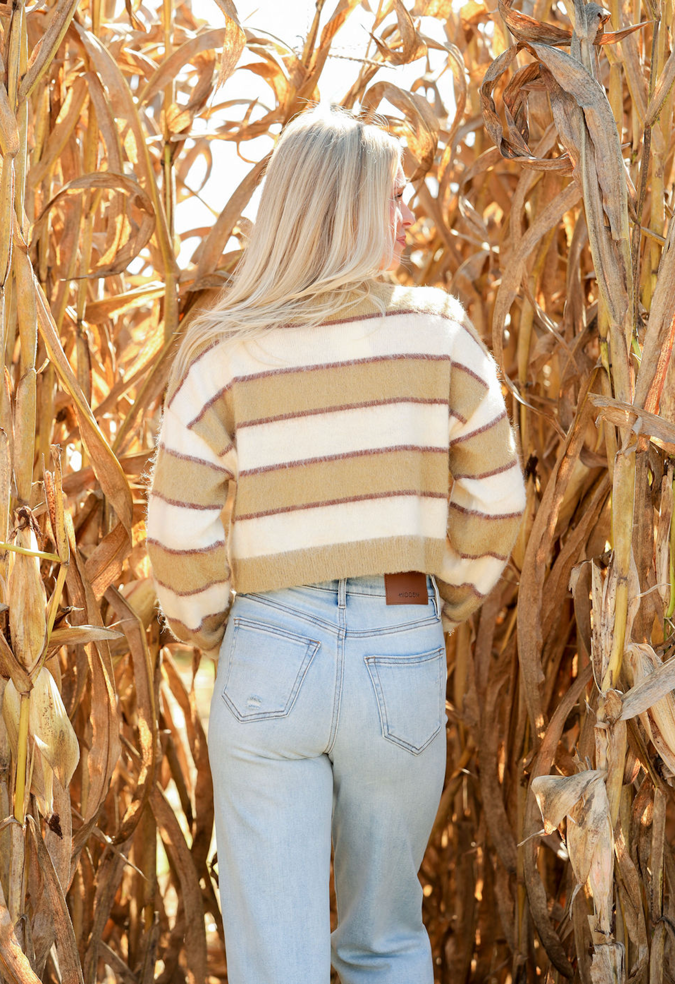 Olive Stripe Sweater
