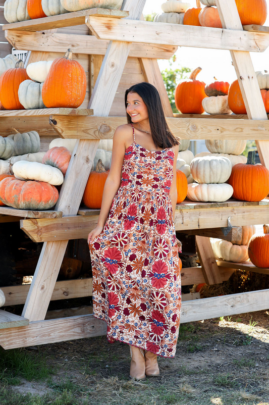 Iris Smocked Waist Maxi Dress