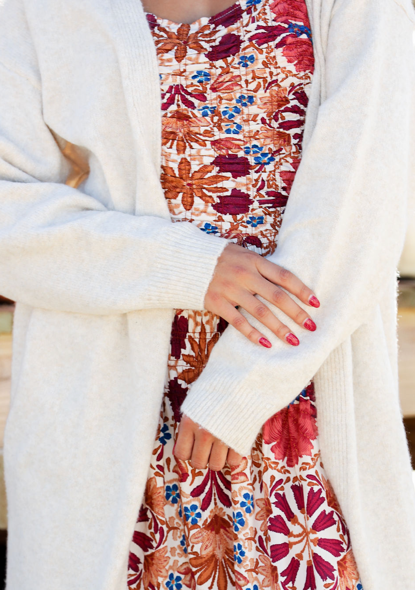 Oatmeal Duster Cardi