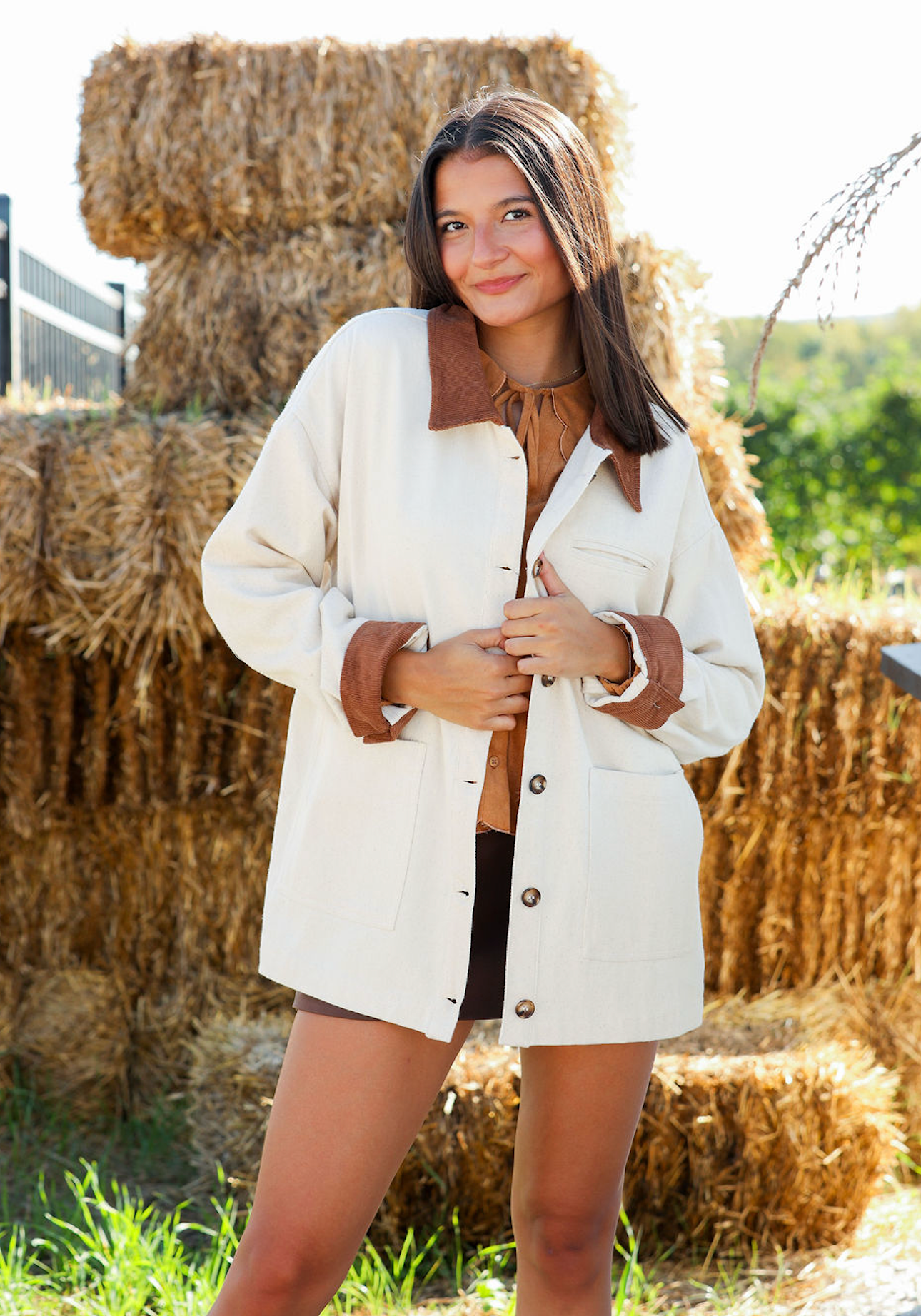 Brown/Ivory Barn Jacket