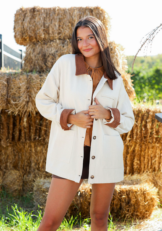 Brown/Ivory Barn Jacket