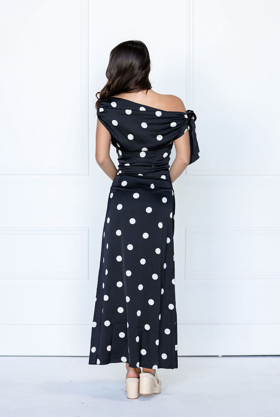 Remie Polka Dot Midi Dress