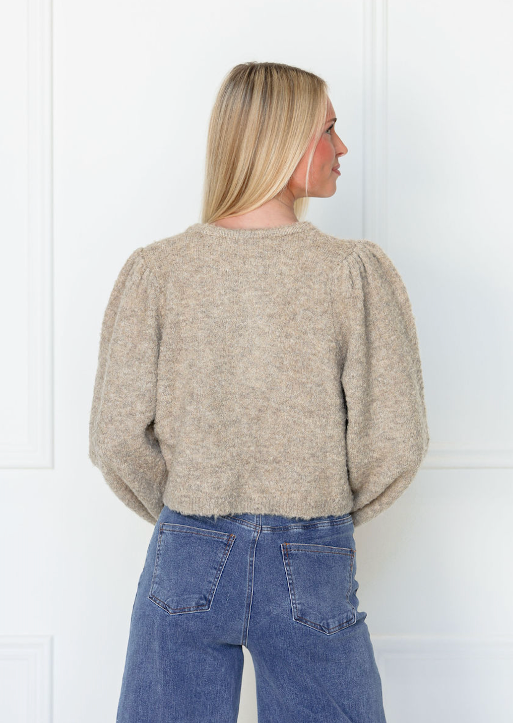 Natural Button Down Cardigan