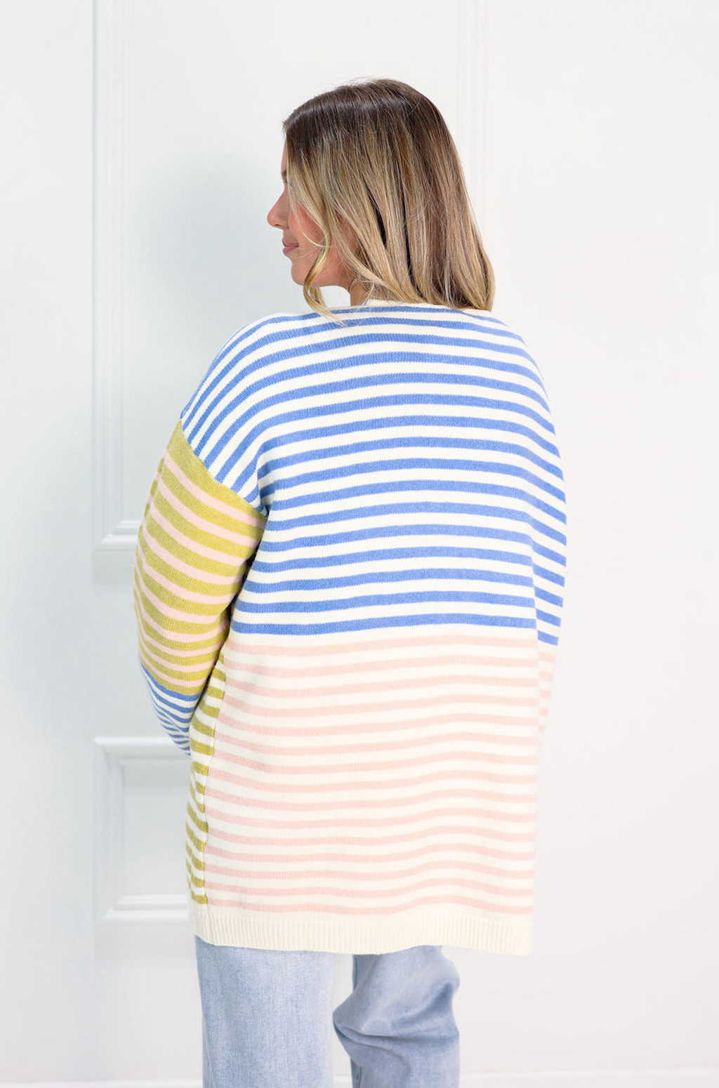 Multi Color Striped Cardigan