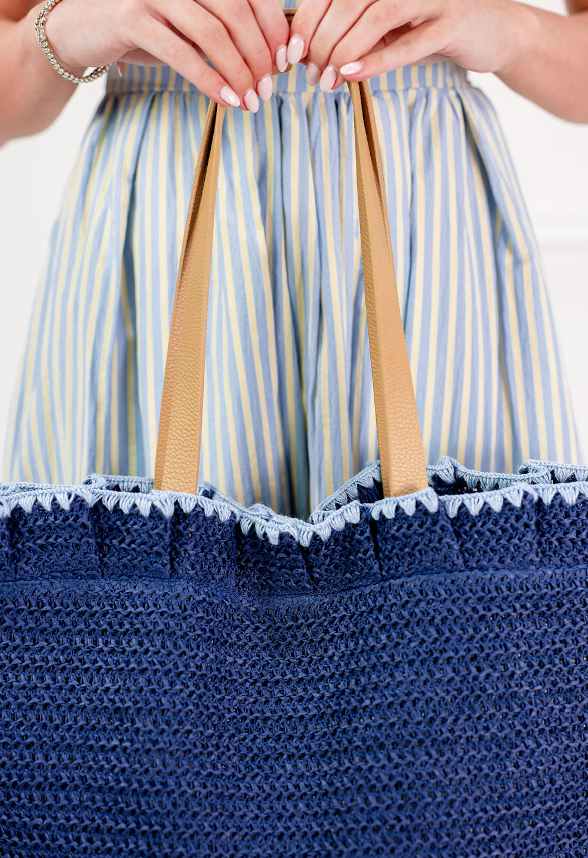 Arabella Tote Navy - Clothe Boutique