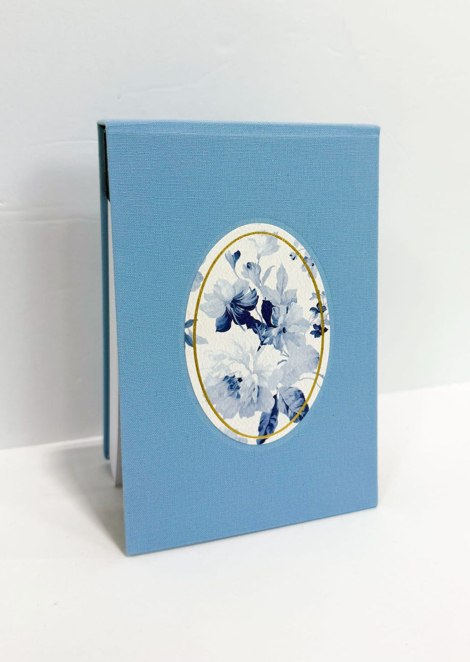 Blue Fleur Desktop Notepad