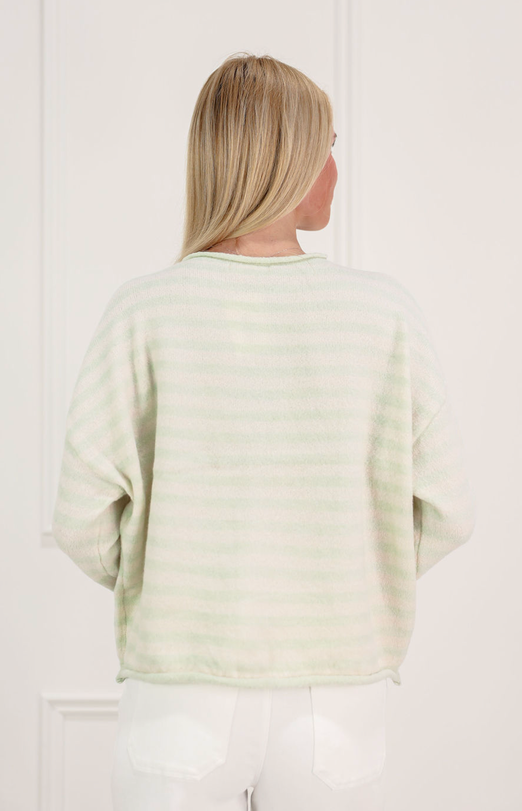 Mint Stripe Cardigan