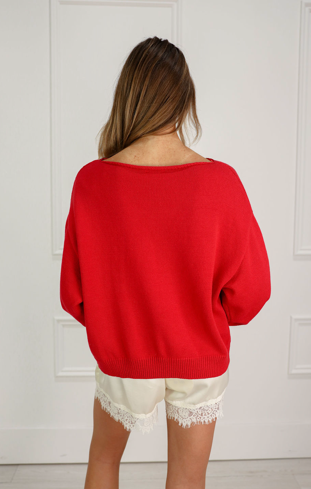 Sail the Coast Sweater Red