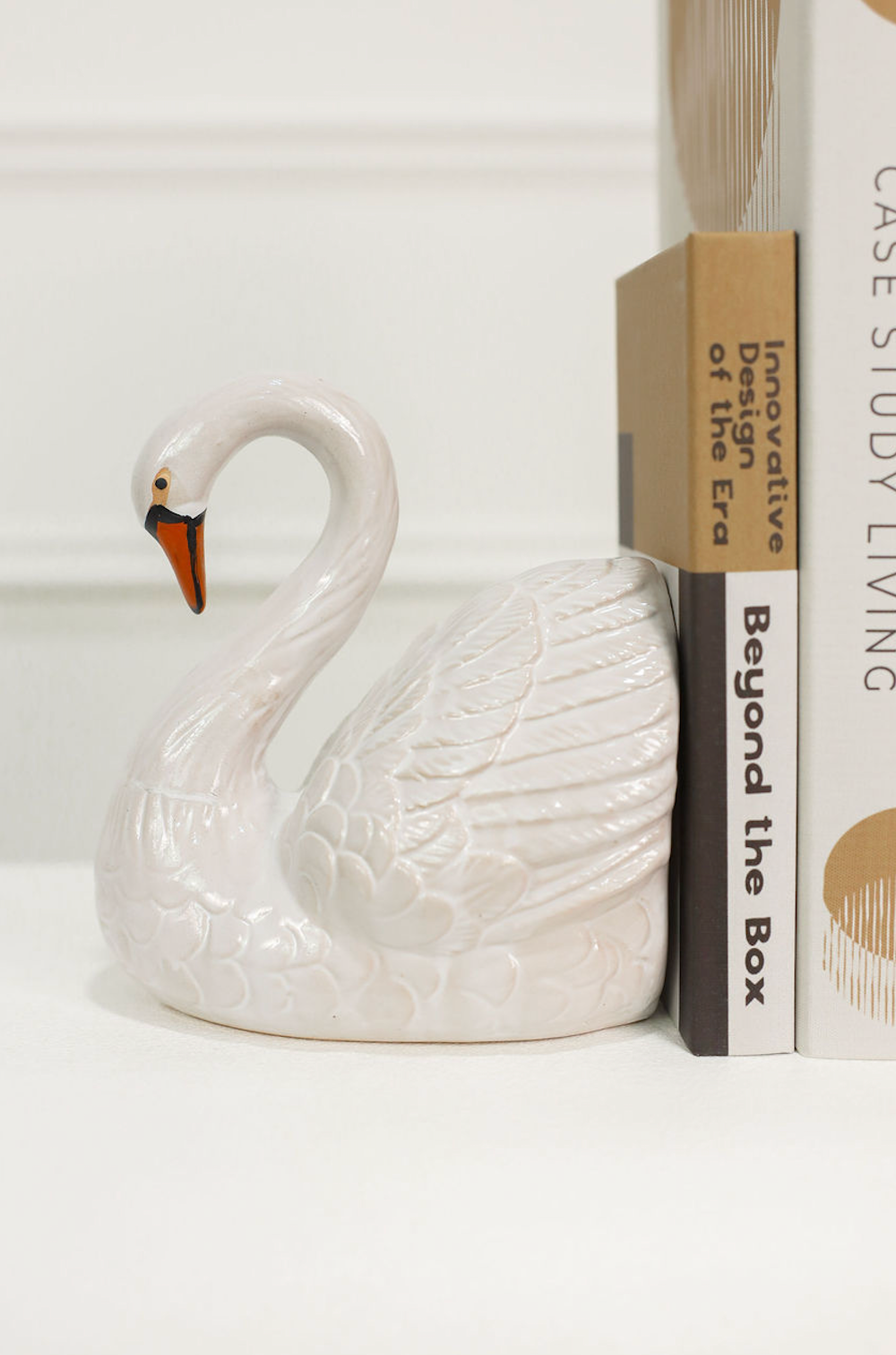 Swan Shaped Bookends