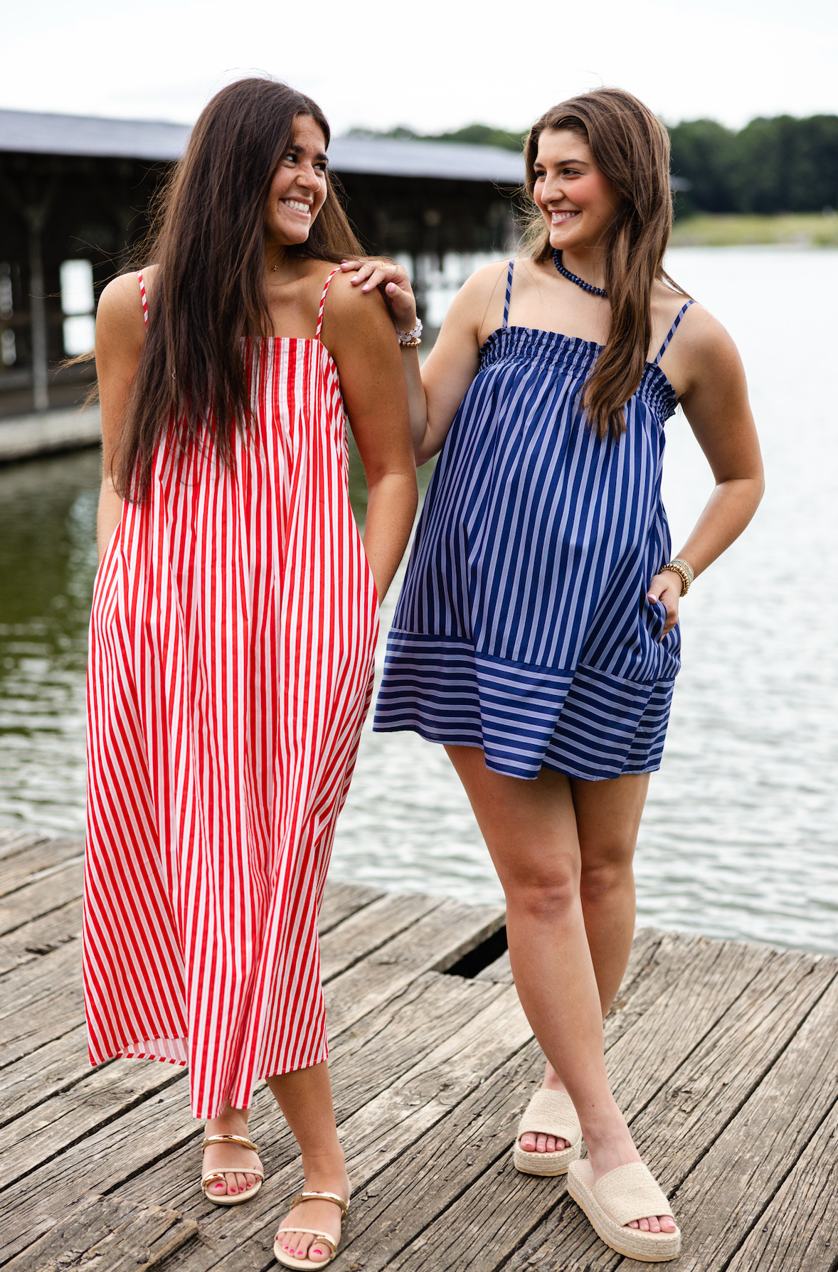 Darby Navy Stripe Dress