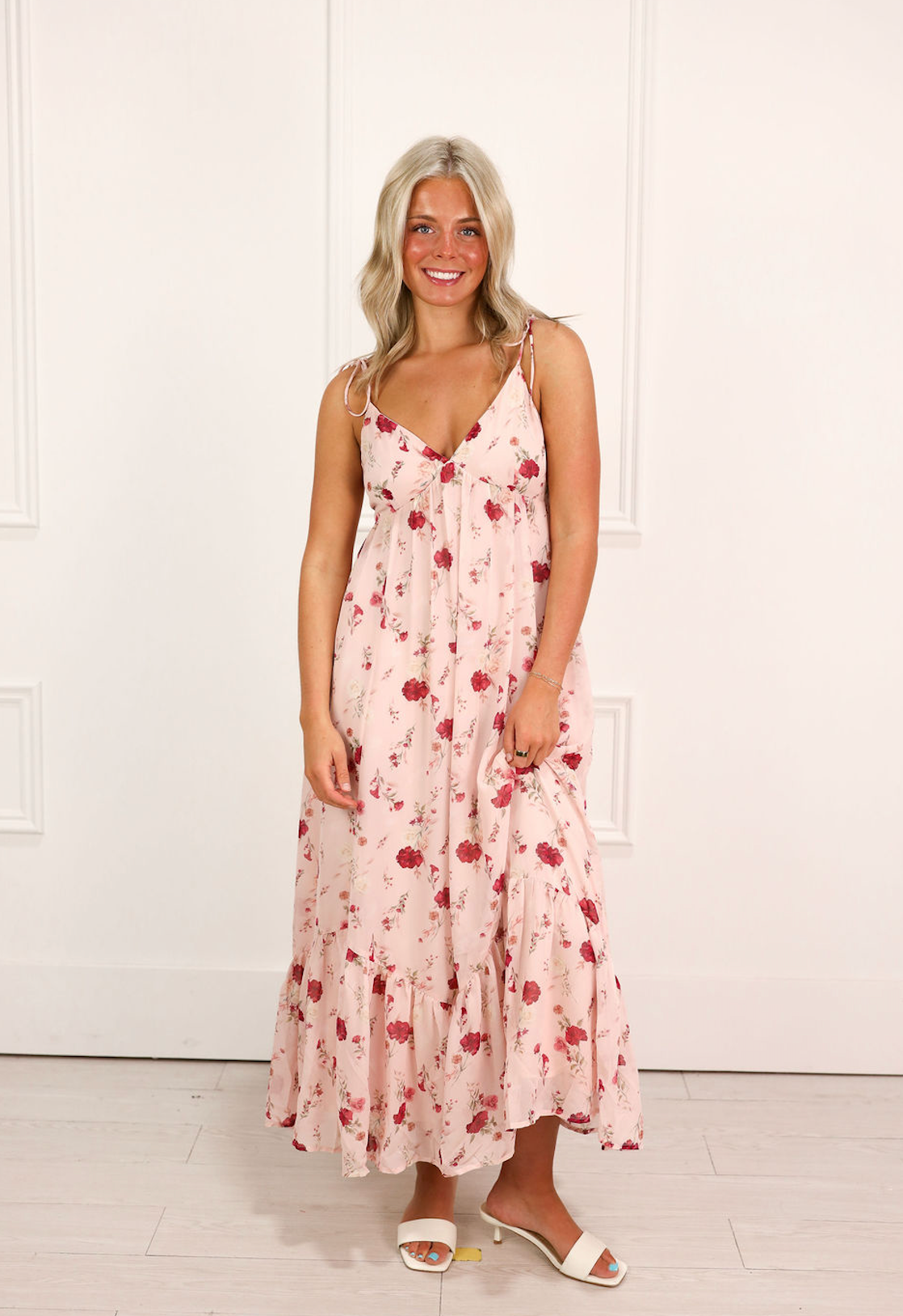 fionna floral maxi dress pink long pink maxi dress Fionna Floral Maxi Dress | Pink