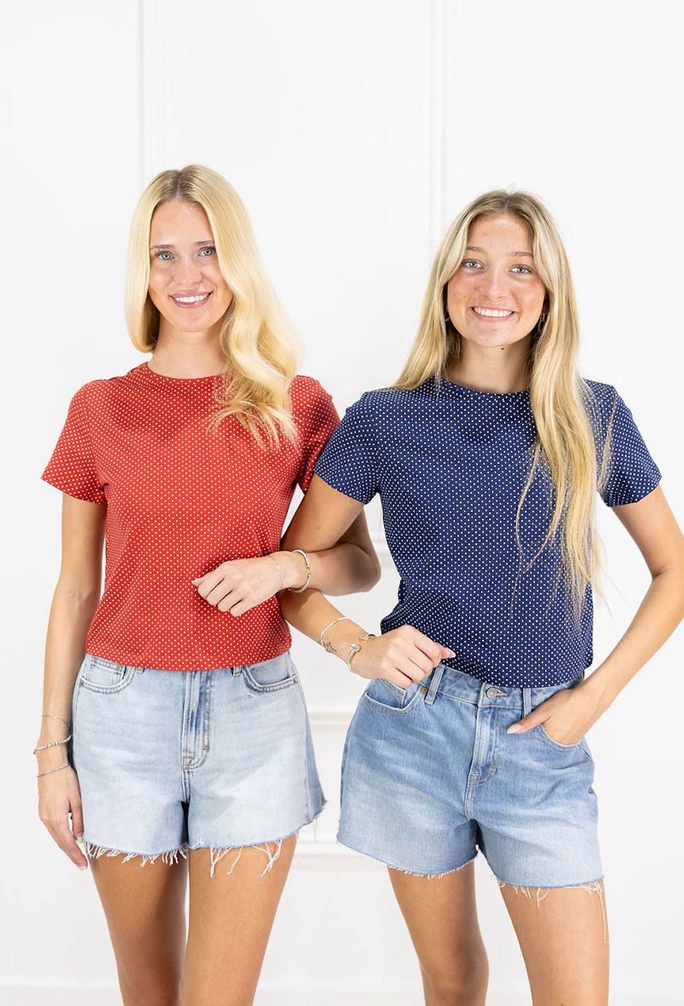 Jersey Polka Dot T-shirt Red