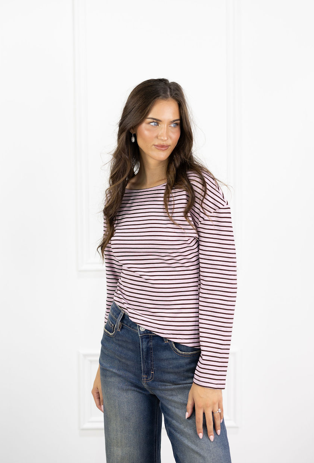 Oscar Asymmetrical Stripe Top