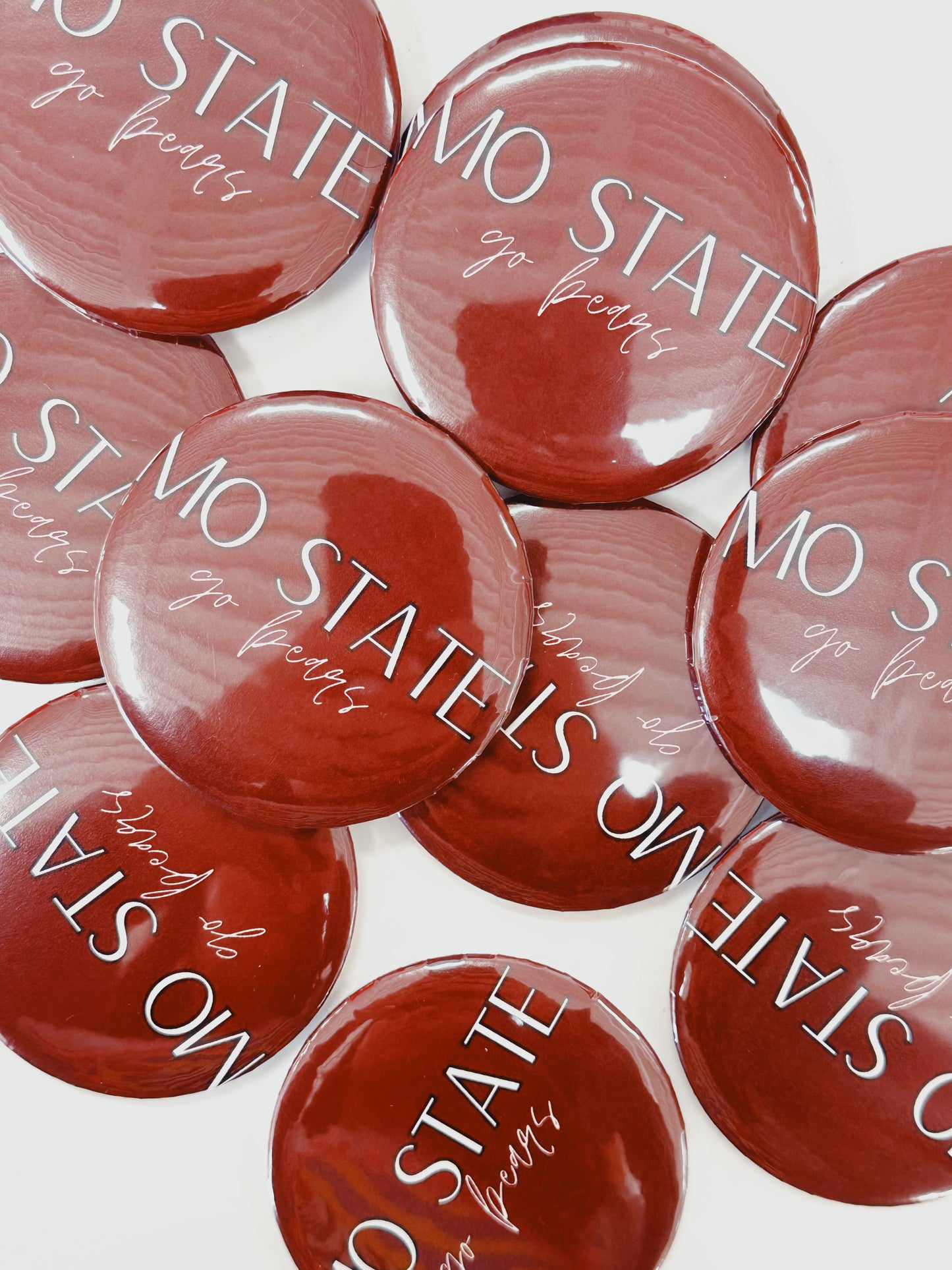 Go Bears Maroon Button