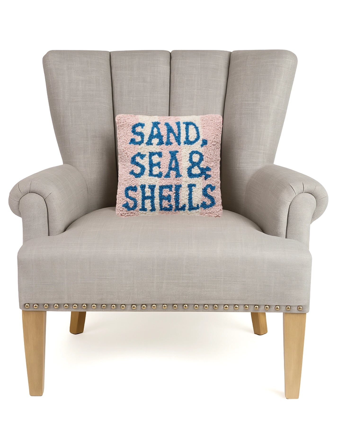 Sand Sea & Shells Hook Pillow