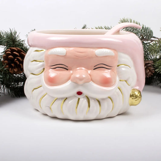 Santa Punch Bowl & Ladle Pink