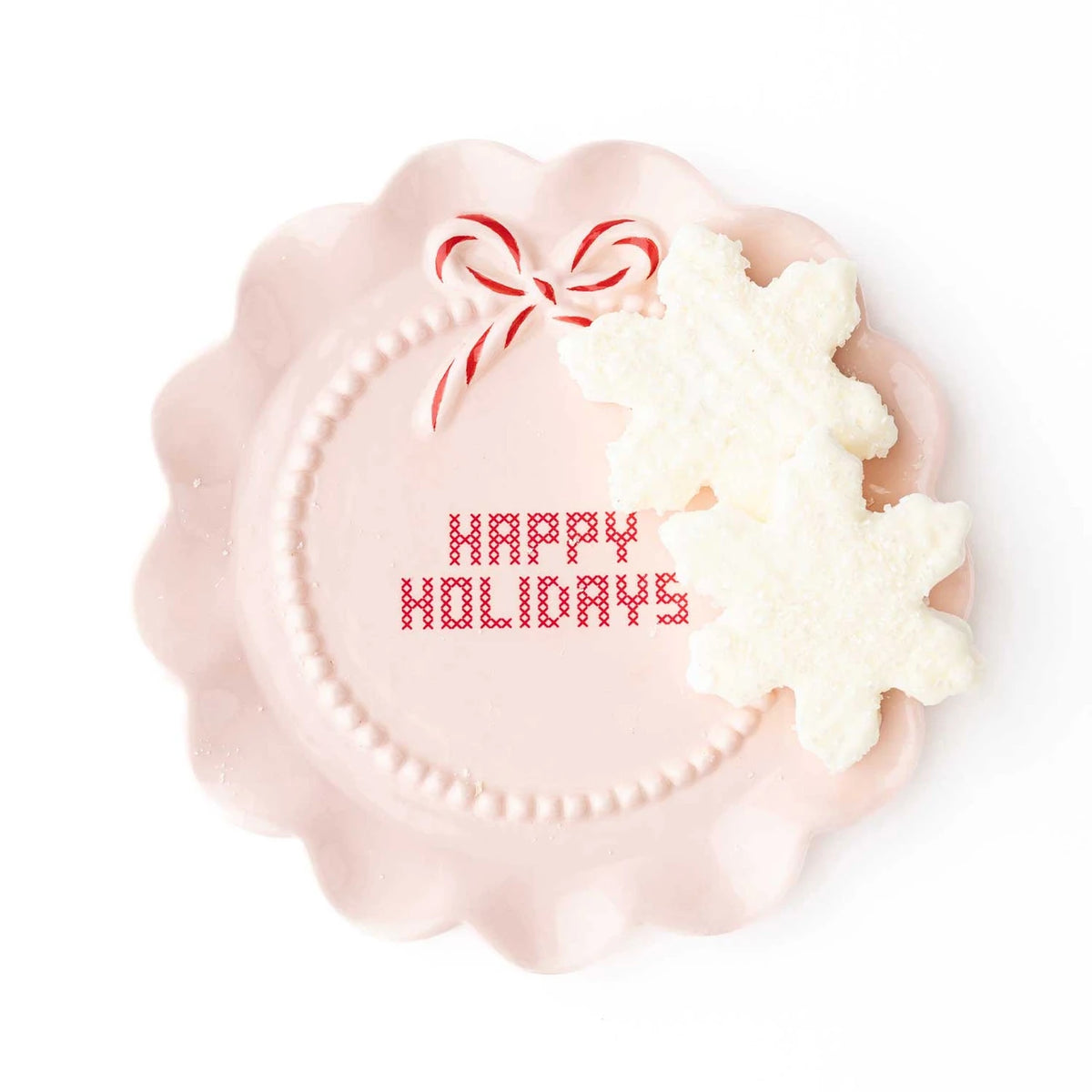 Happy Holidays Plate