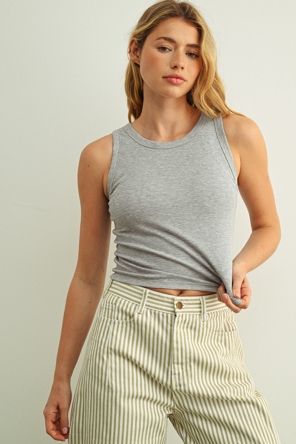Padded Tank Grey