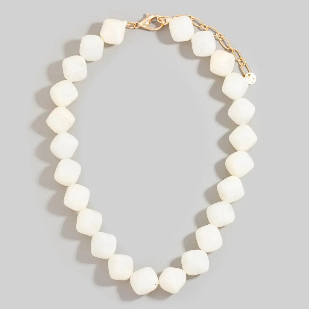 Ivory Chunky Beaded Necklace