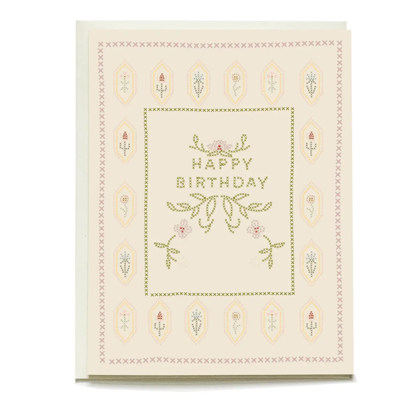 Embroidery Birthday Card