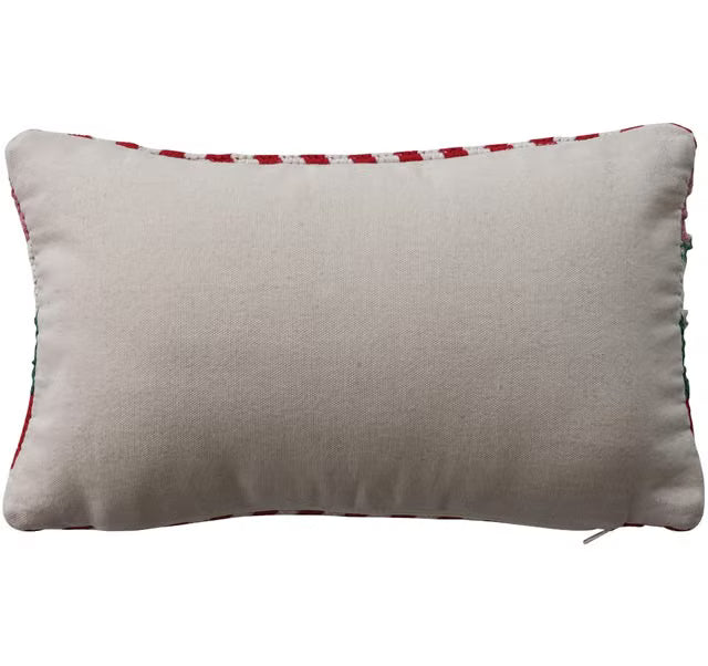 Cotton Crochet Lumbar Pillow