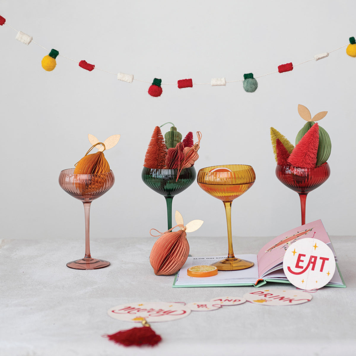 Colored Champagne Glass