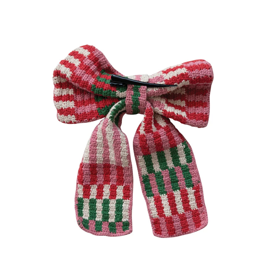 Crochet Clip On Bow