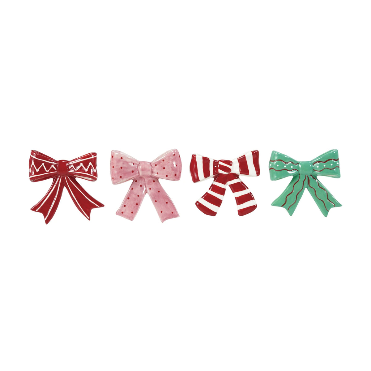 Stoneware Bow Magnet