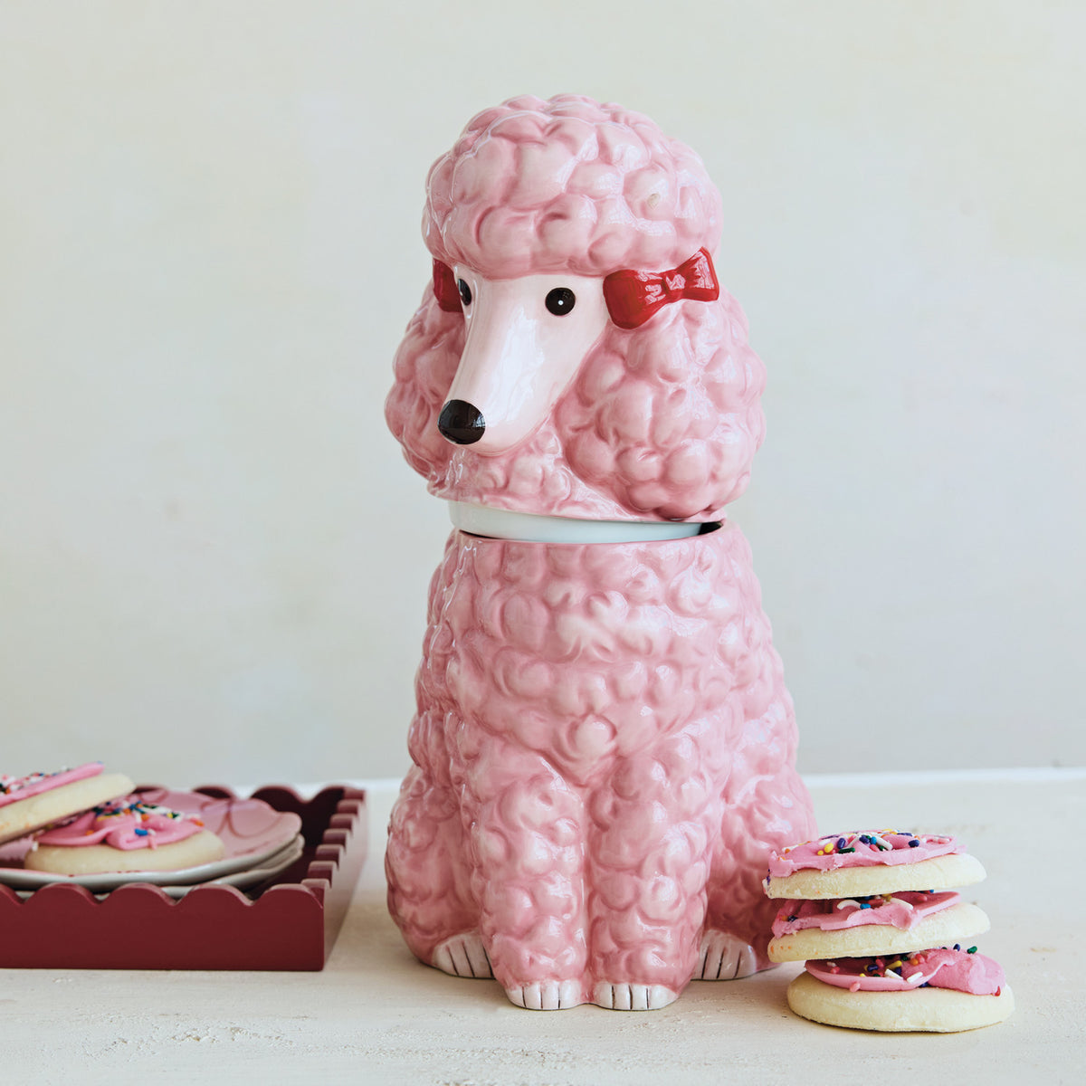 Pink Poodle Jar