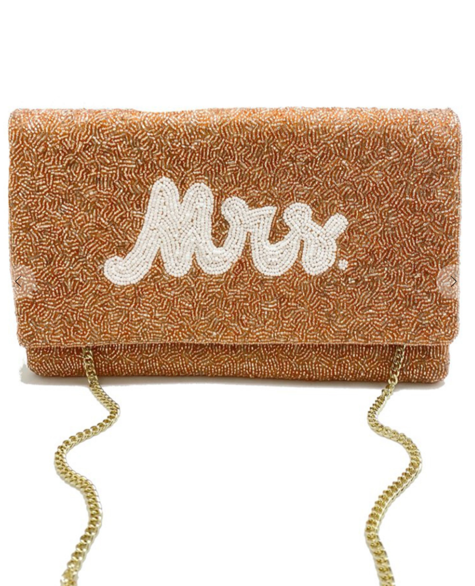 MRS Beaded Purse Pink - Clothe Boutique