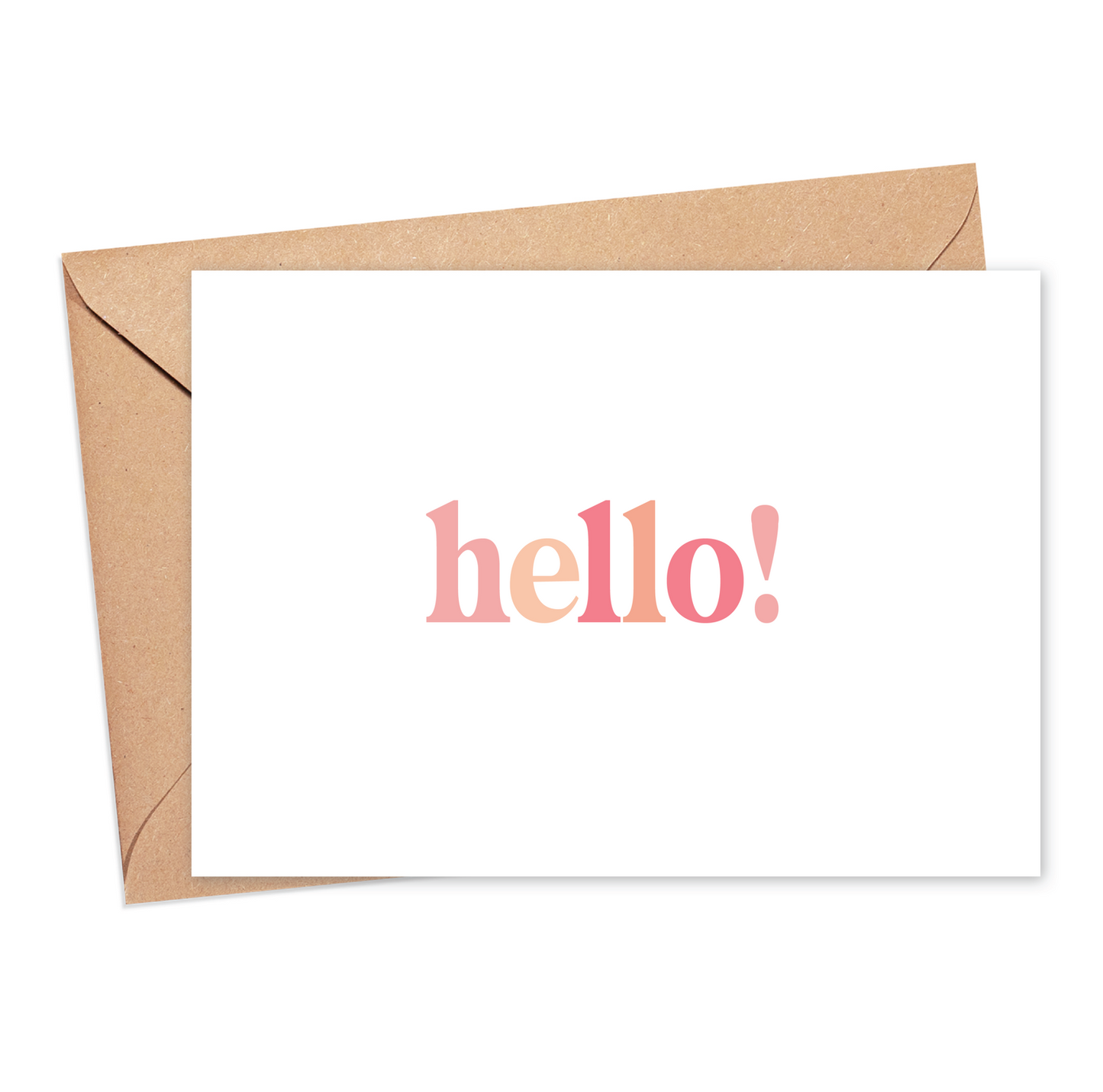 Hello Greeting Card - Clothe Boutique