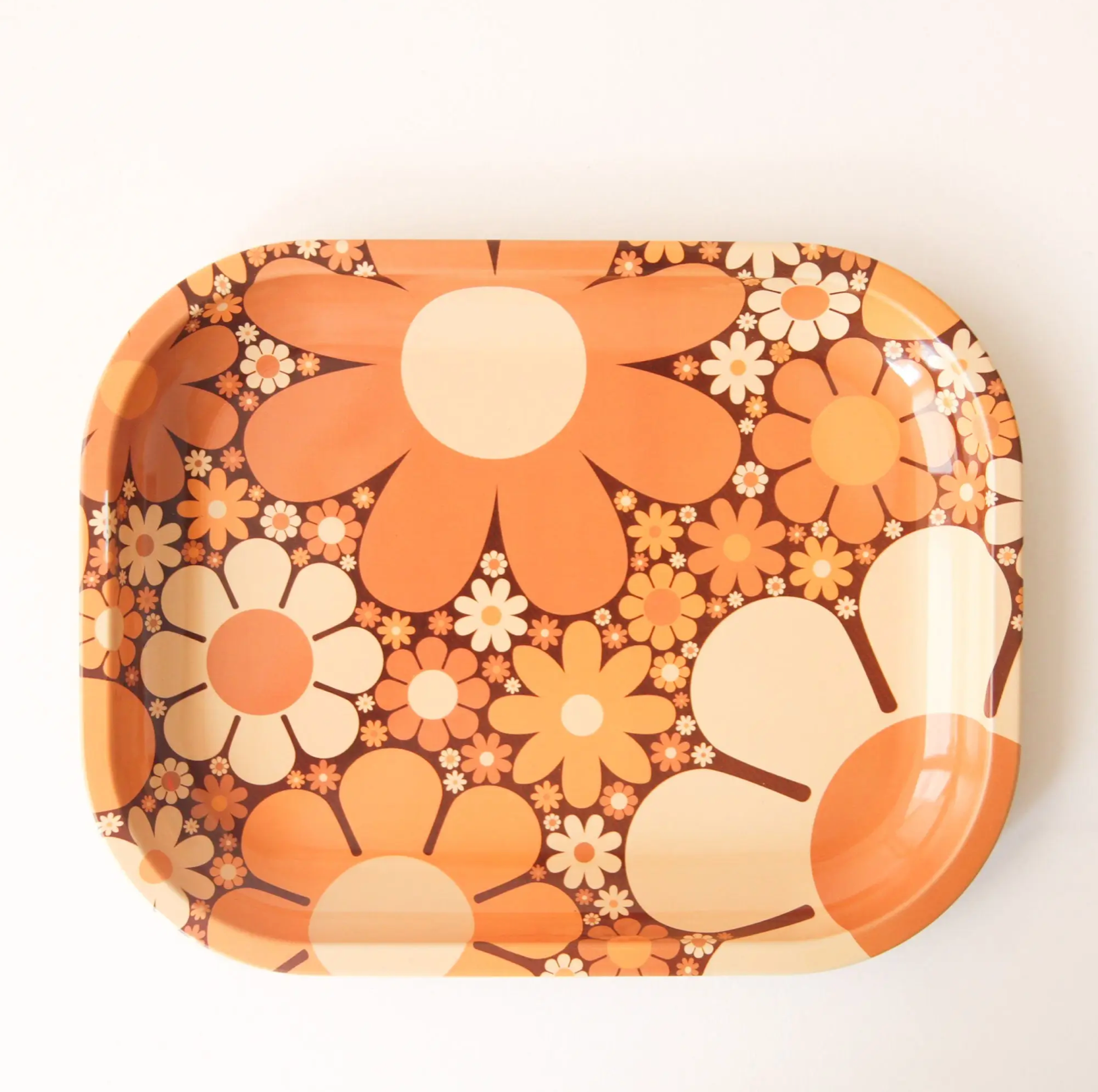 70's Floral Tray - Clothe Boutique