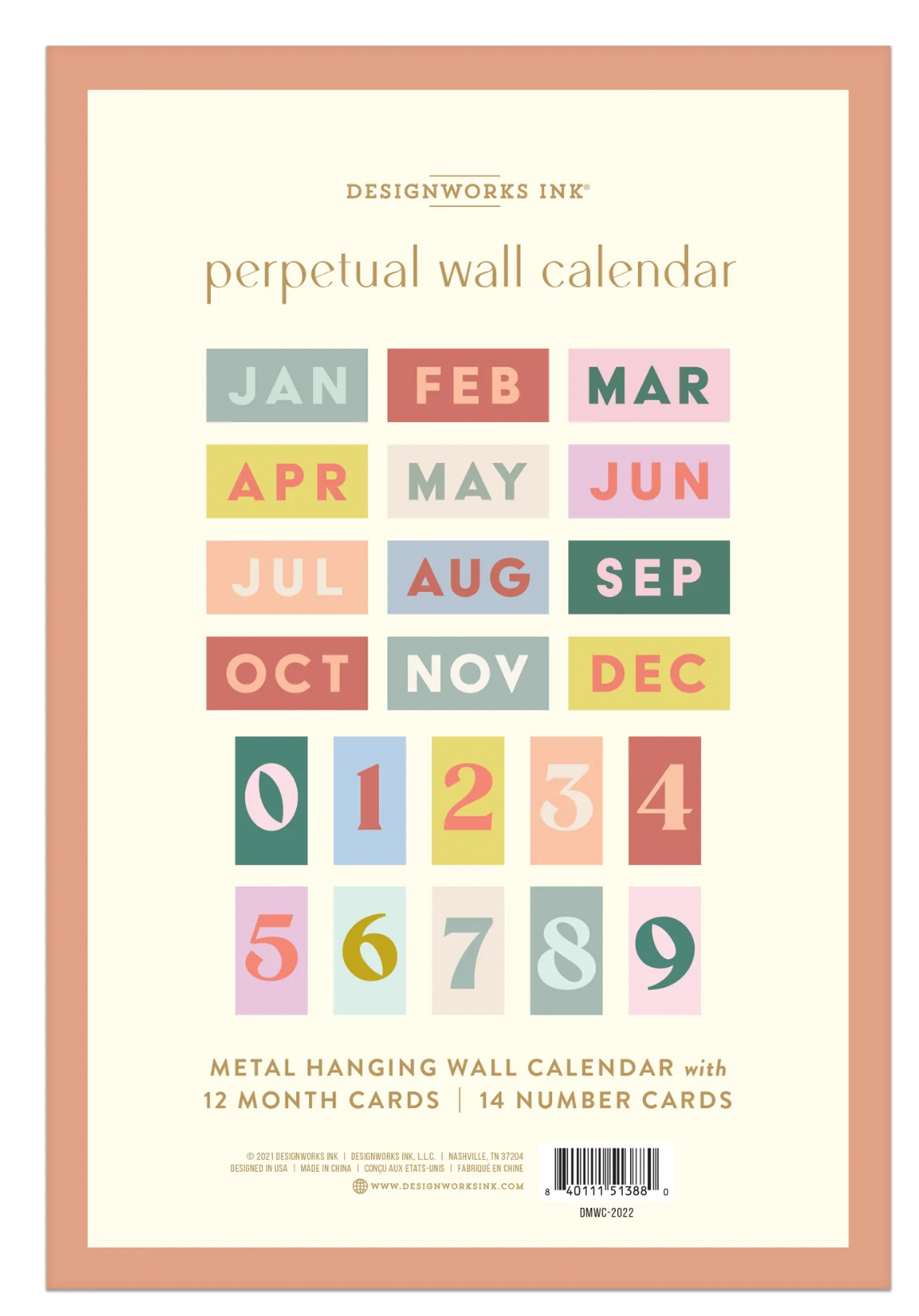 Perpetual Wall Calendar - Clothe Boutique