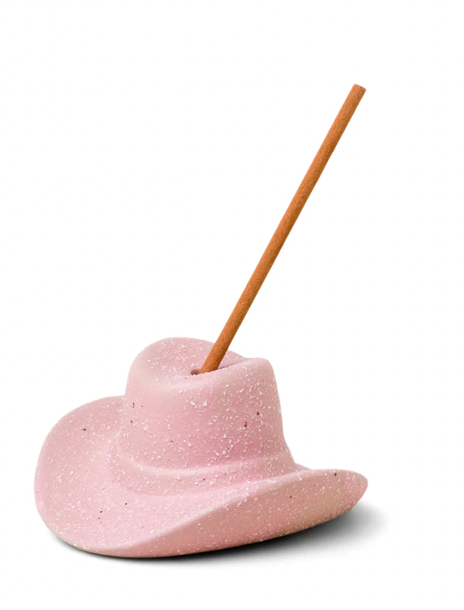 Cowboy Hat Incense Holder Pink - Clothe Boutique